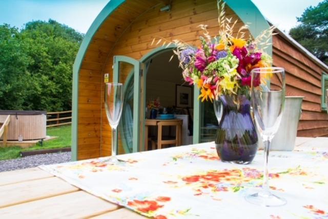 Hidden Wood Glamping And The Hideaway Cabin Warminster Eksteriør bilde
